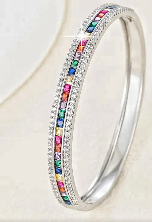Rainbow Cubic Zirconia Bracelet