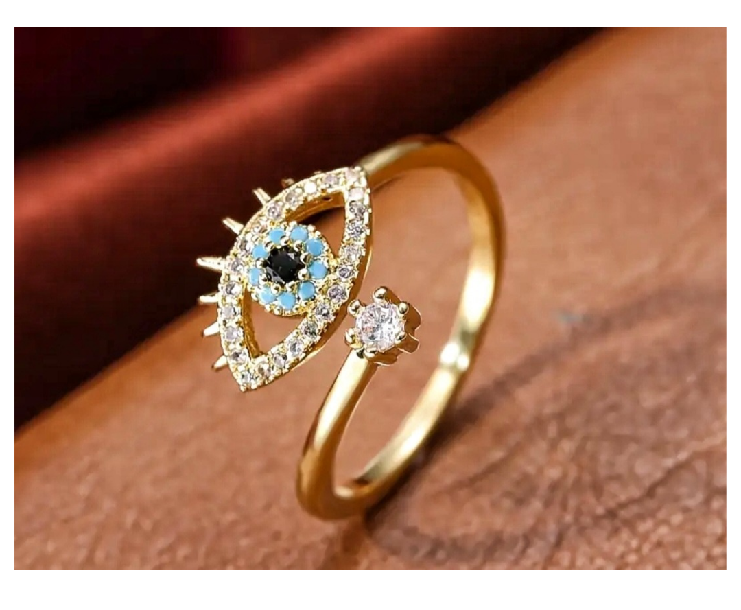 Evil Eye Adjustable Ring