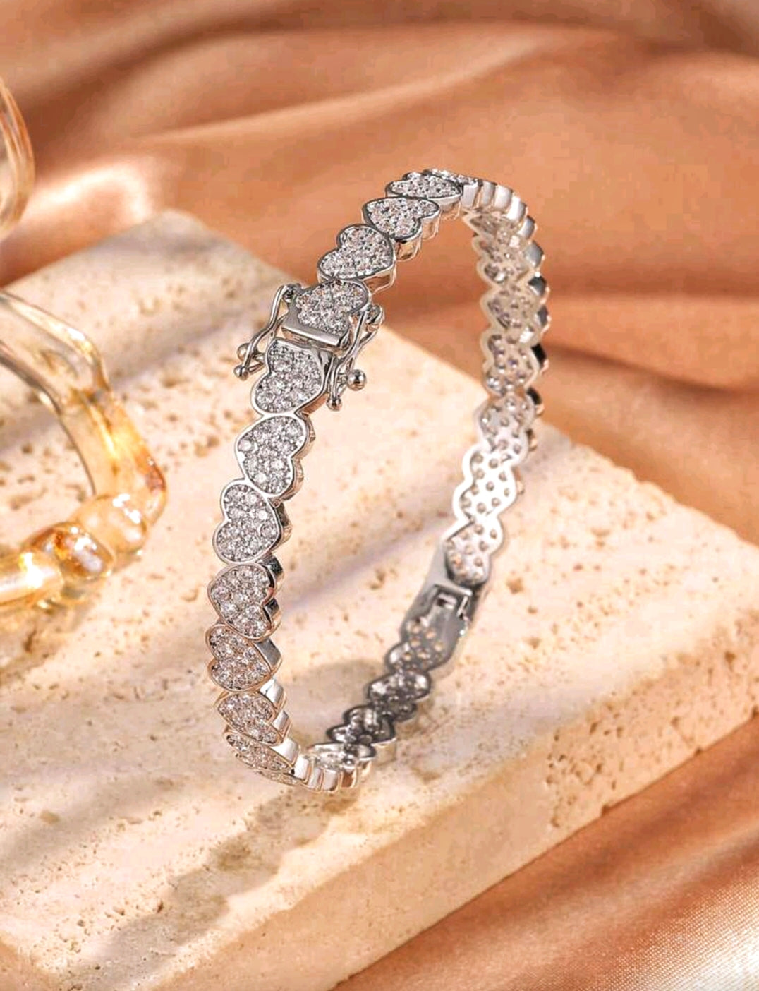 Heart Cubic Zirconia Bracelet