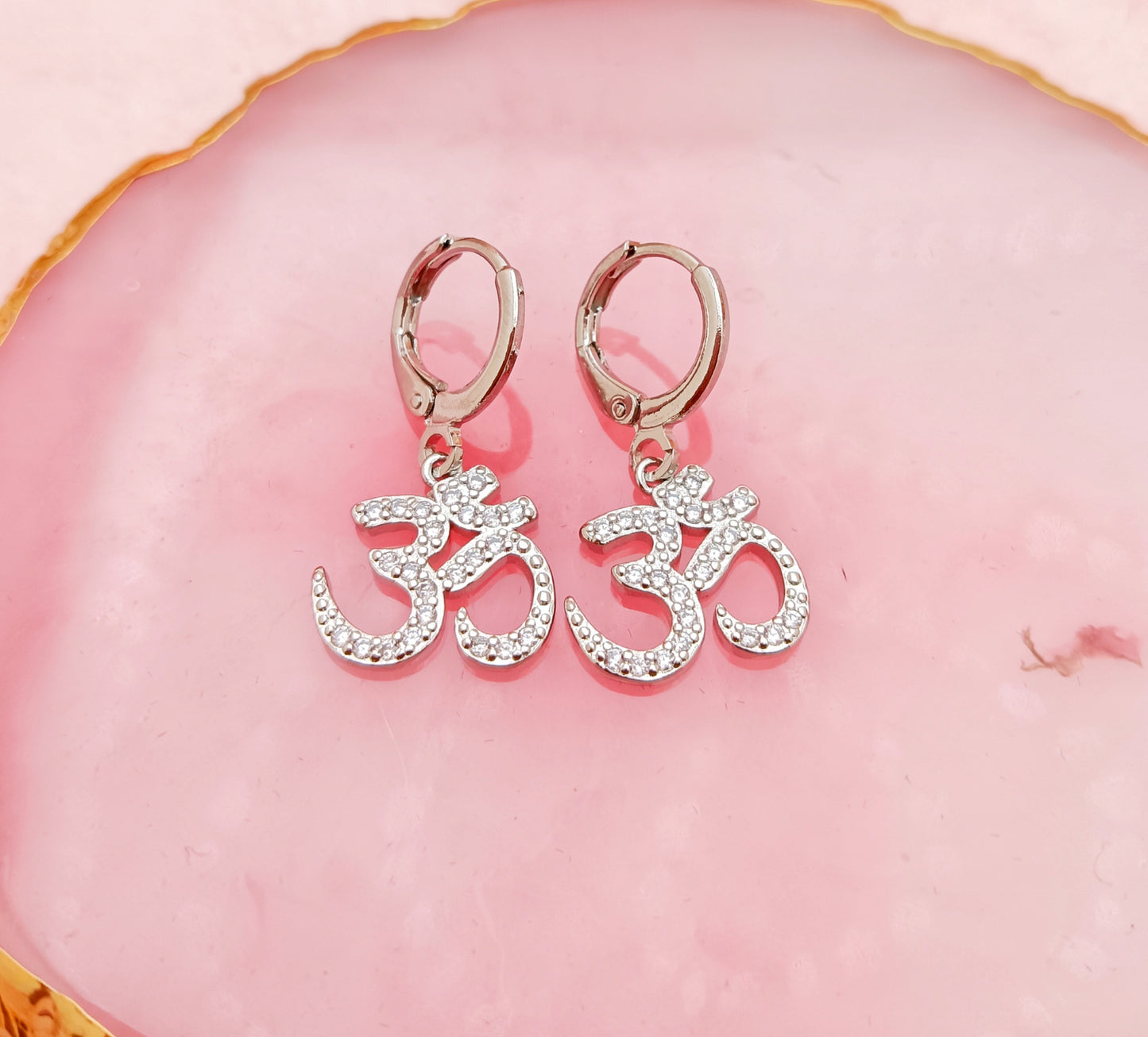Aum Hoop Earrings