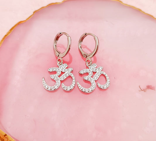 Aum Hoop Earrings