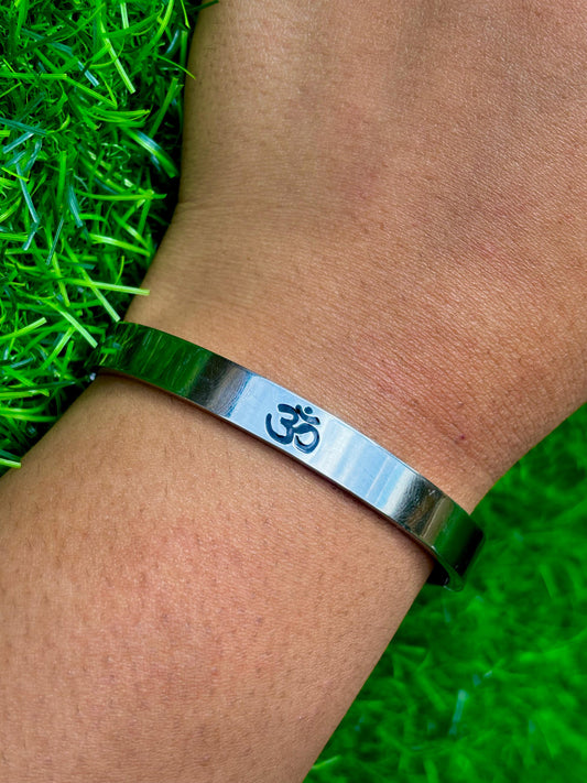 Men's Stainless Steel Aum Cuff - Waterproof
