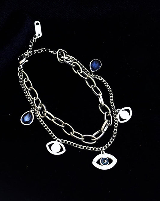 Evil Eye Double Layer Bracelet