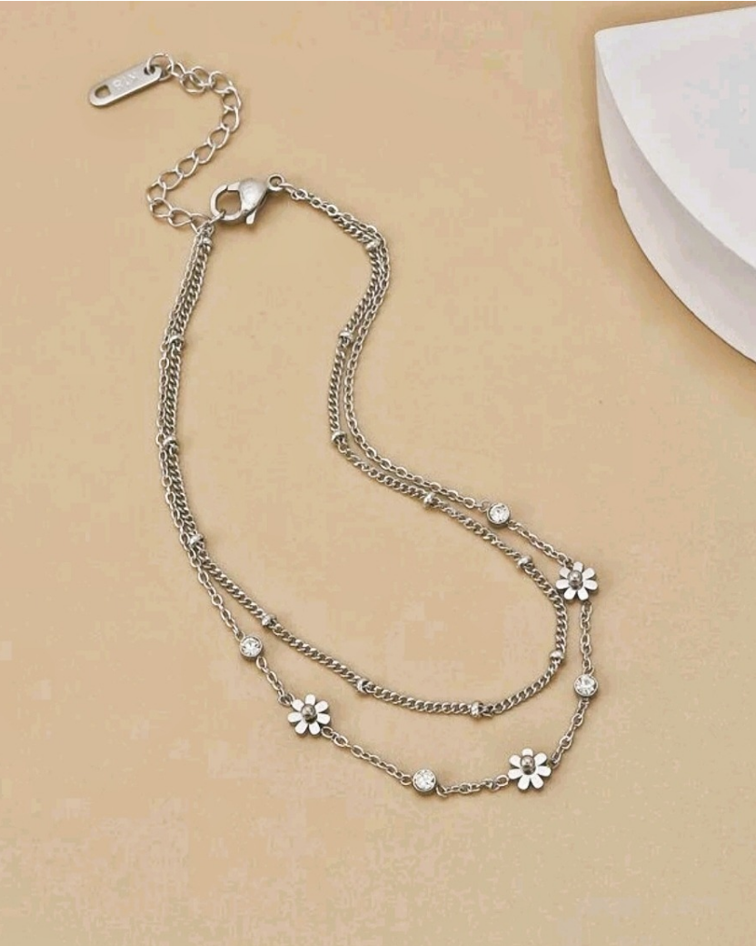 Flower anklets